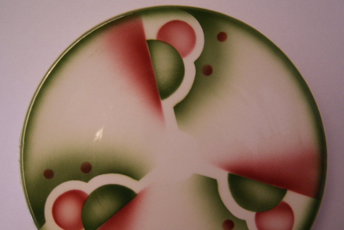 Elsterwerda green and red plate
