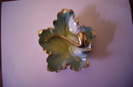 Martinroda ashtray blue and gold with pipe