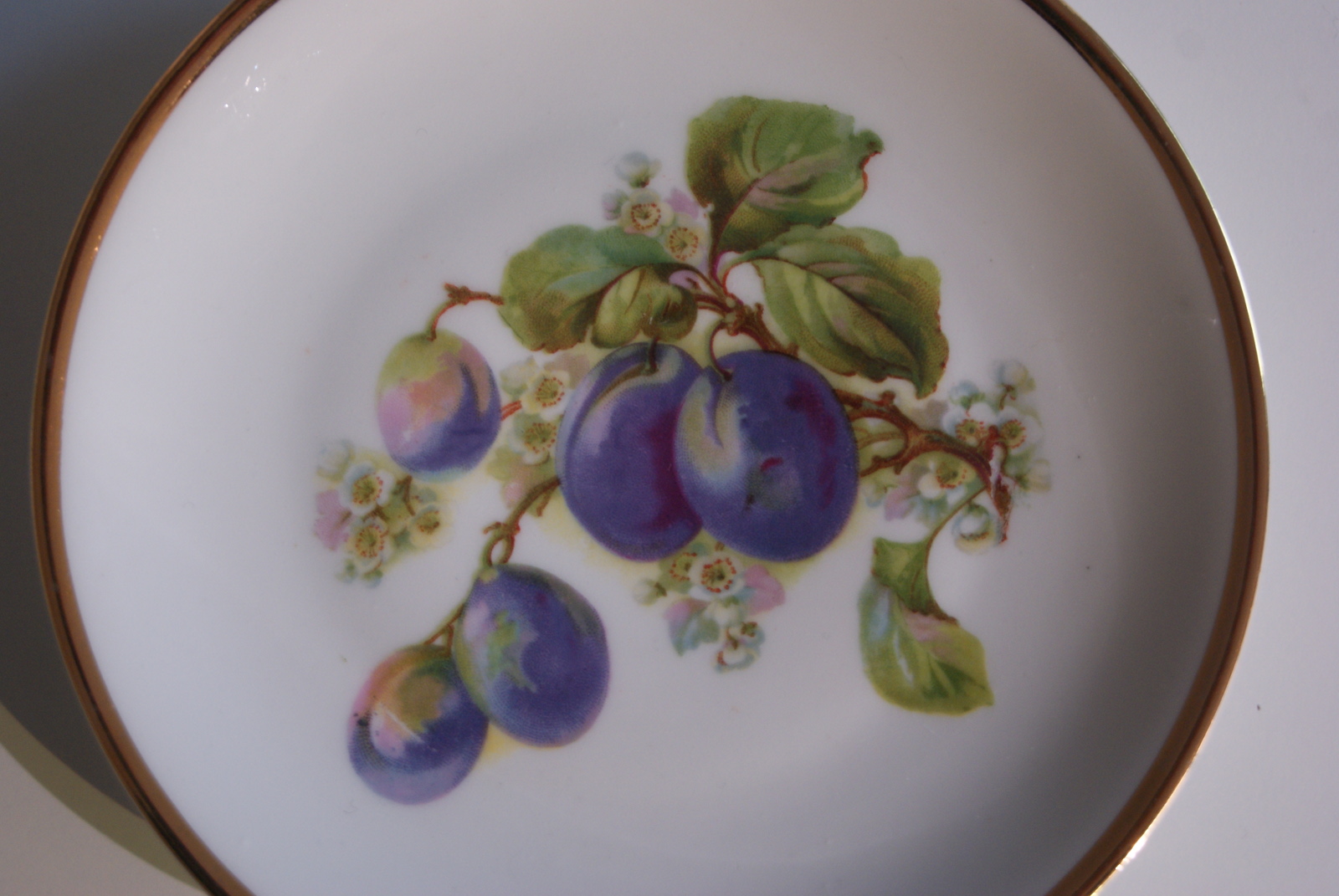 Waldenburg - Altwasser plate with plums 1927 and 1928