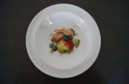 Waldenburg - Altwasser bowl with apples and blackberries