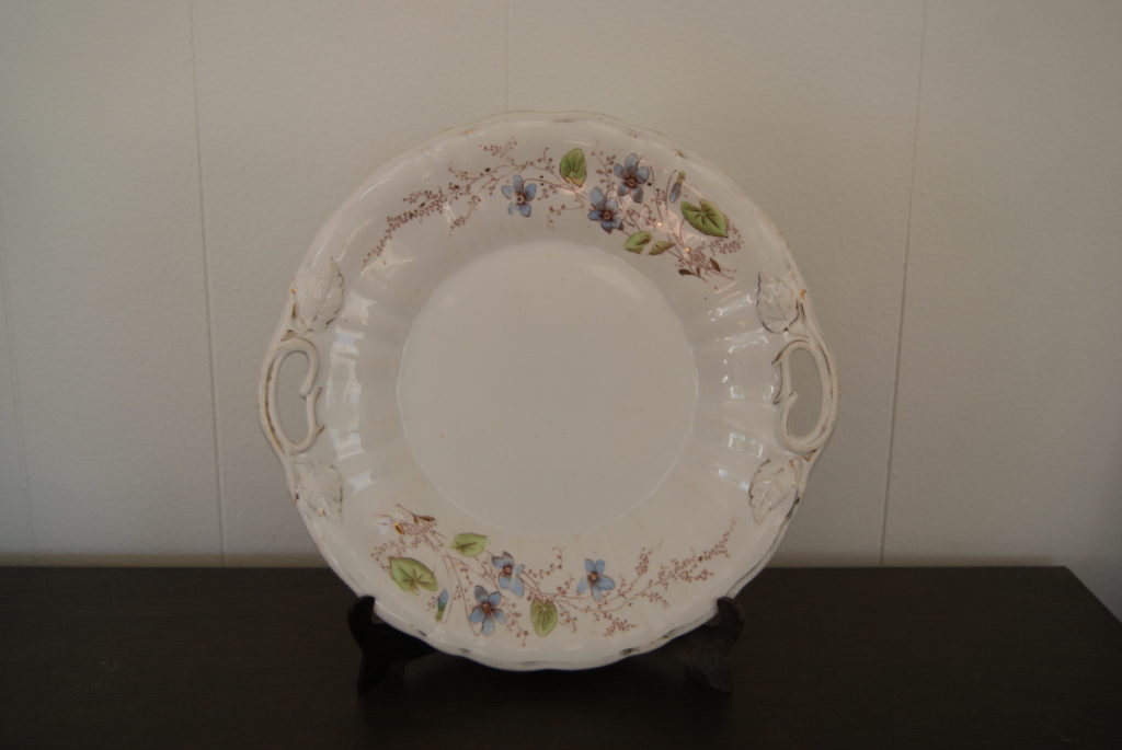 Egersund plate (dish) with blue flowers