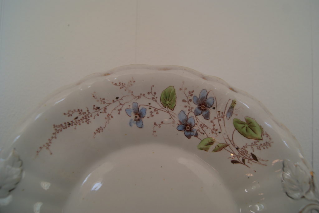 Egersund plate (dish) with blue flowers