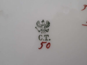 C. Tielsch and Company (C.T.) stempel, Waldenburg - Altwasser, Tyskland (Polen)