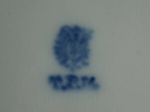 C. Tielsch and Company (TPM) cobalt mark, Waldenburg – Altwasser, Germany (Poland). 1860 – 1870.