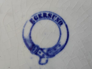 Egersunds Fayancefabrik mark, Egersund, Norway. 1873 – 1876
